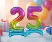 Picture of STANDING FOIL BALLOON 5 RAINBOW 38CM